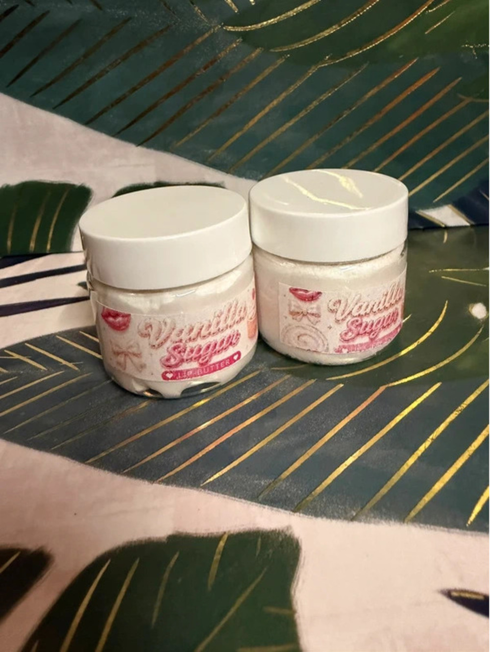 Aminnah Vanilla Sugar Lip Butter & Lip Scrub Duo New